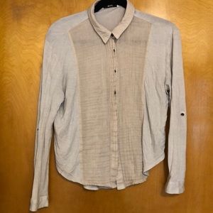 Beige BDG Button-Up